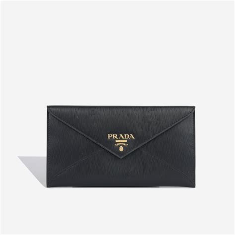 prada green wallet|Prada saffiano envelope wallet.